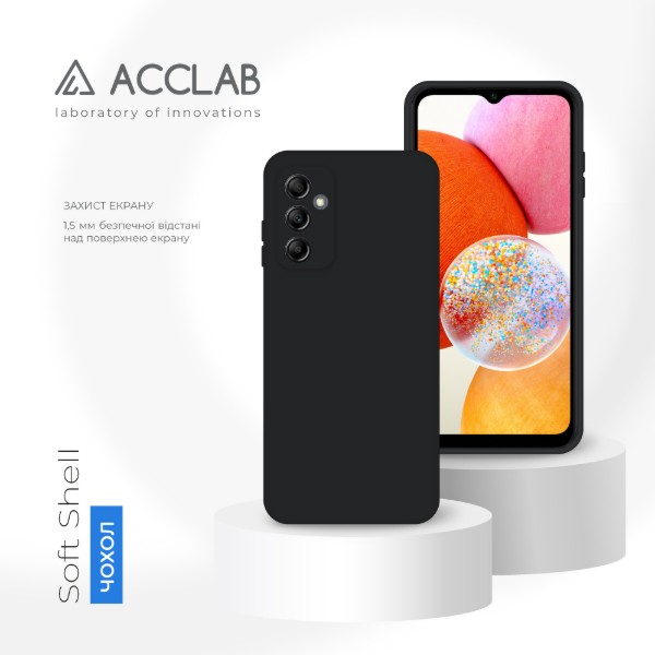 Фото - Чохол для смартфону ACCLAB SoftShell for Samsung Galaxy A14 5G Black (1283126566998)