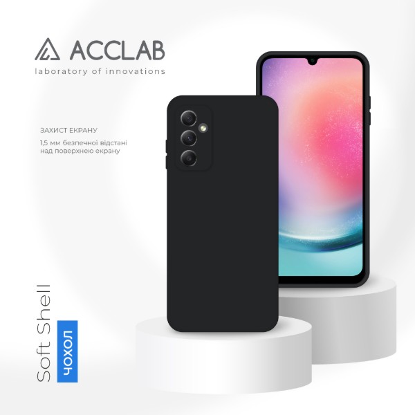 Фото - Чехол для смартфона ACCLAB SoftShell for Samsung Galaxy A24 Black (1283126576065)