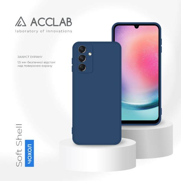 Фото - Чехол для смартфона ACCLAB SoftShell for Samsung Galaxy A24 Blue (1283126586859)