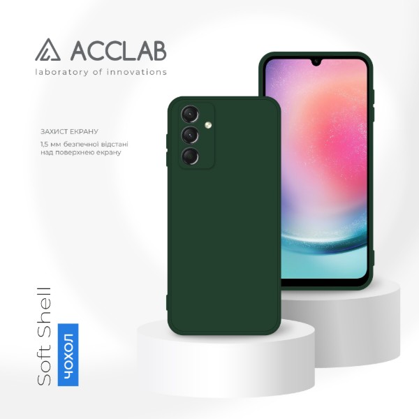Фото - Чехол для смартфона ACCLAB SoftShell for Samsung Galaxy A24 Dark Green (1283126586873)