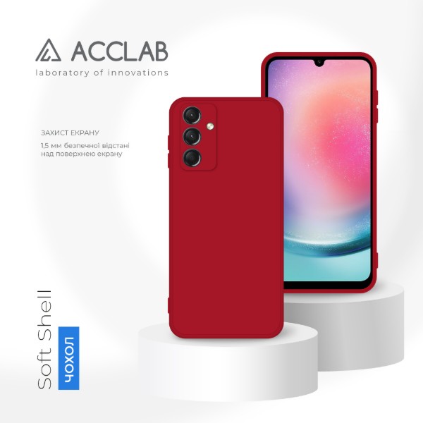 Фото - Чехол для смартфона ACCLAB SoftShell for Samsung Galaxy A24 Red (1283126586880)