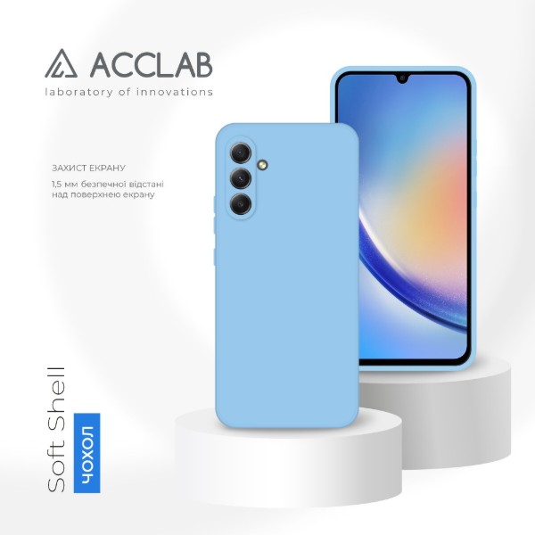 Фото - Чехол для смартфона ACCLAB SoftShell for Samsung Galaxy A34 5G Blue (1283126573477)