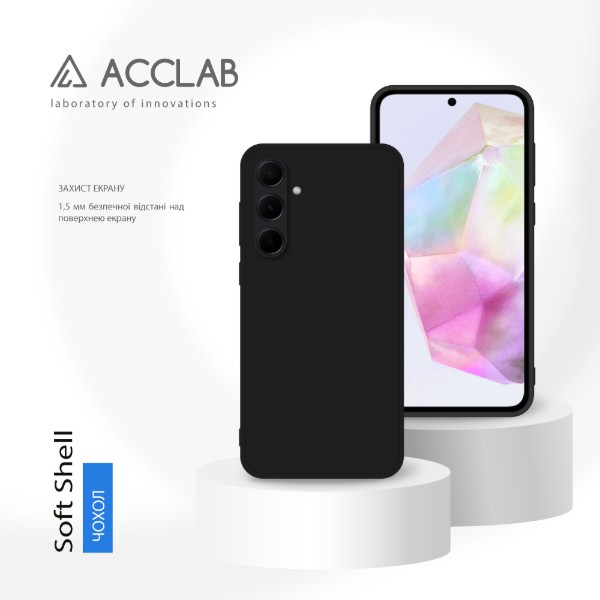 Фото - Чехол для смартфона ACCLAB SoftShell for Samsung Galaxy A35 Black (1283126592133)