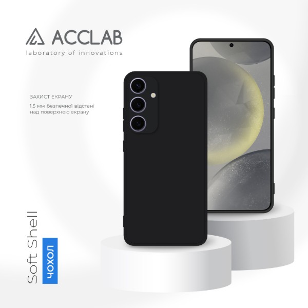 Фото - Чохол для смартфону ACCLAB SoftShell for Samsung Galaxy S24 Plus Black (1283126590382)