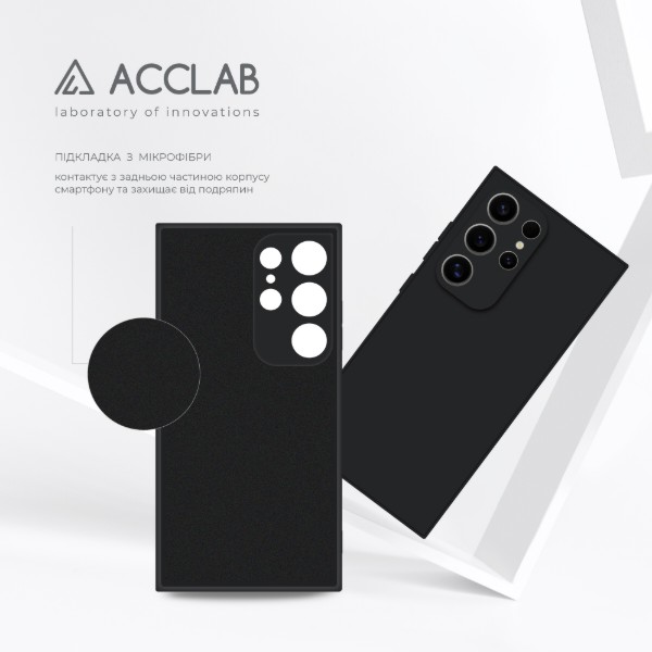 Фото - Чохол для смартфону ACCLAB SoftShell for Samsung Galaxy S24 Ultra Black (1283126590399)