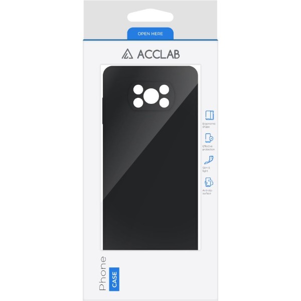 Фото - Чехол для смартфона ACCLAB SoftShell for Xiaomi Poco X3 Pro Black (1283126587139)