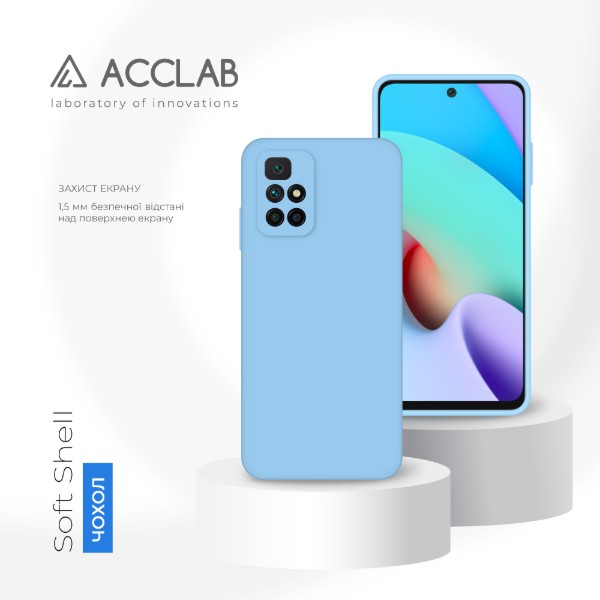 Фото - Чехол для смартфона ACCLAB SoftShell for Xiaomi Redmi 10 Blue (1283126567834)