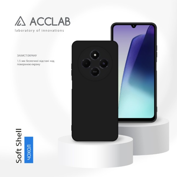 Фото - Чохол для смартфону ACCLAB SoftShell for Xiaomi Redmi 14C Black (1283126606649)