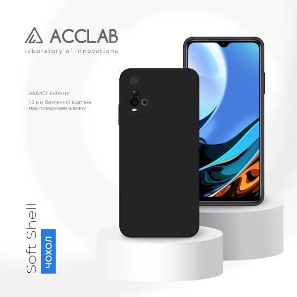 Фото - Чехол для смартфона ACCLAB SoftShell for Xiaomi Redmi 9T Black (1283126562037)