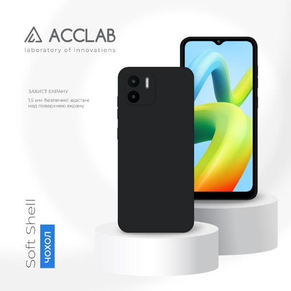 Фото - Чехол для смартфона ACCLAB SoftShell for Xiaomi Redmi A1 Black (1283126567001)