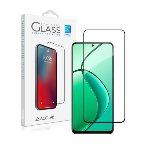 Фото - Защитное стекло для смартфона ACCLAB 9H for Realme 12+ Black (1283126592454)