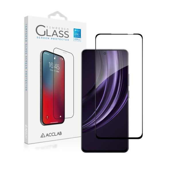Фото - Защитное стекло для смартфона ACCLAB 9H for Realme 13+ Black (1283126607561)