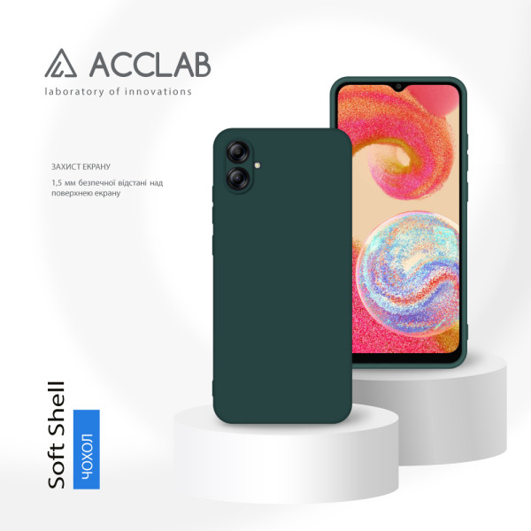 Фото - Чохол для смартфону ACCLAB Silicone Case for Samsung Galaxy A04e Dark Green (1283126601446)