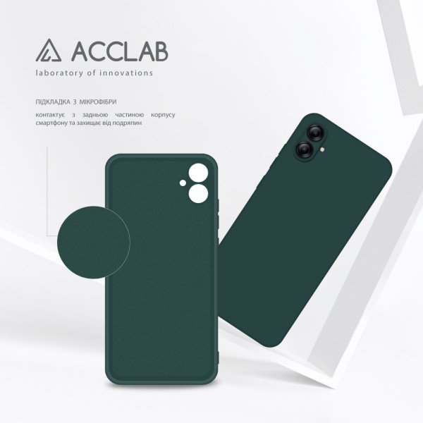 Фото - Чохол для смартфону ACCLAB Silicone Case for Samsung Galaxy A04e Dark Green (1283126601446)