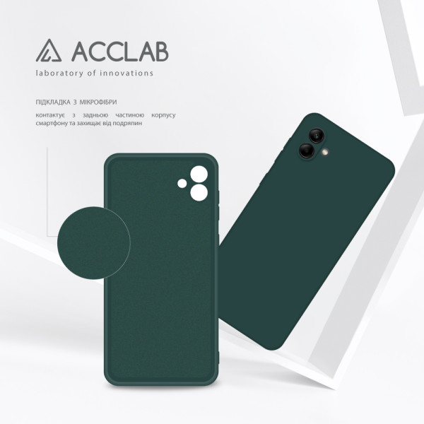 Фото - Чехол для смартфона ACCLAB Silicone Case for Samsung Galaxy A05 Dark Green (1283126601545)