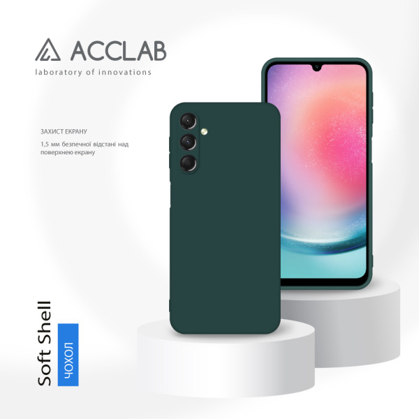 Фото - Чехол для смартфона ACCLAB Silicone Case for Samsung Galaxy A24 Dark Green (1283126601811)