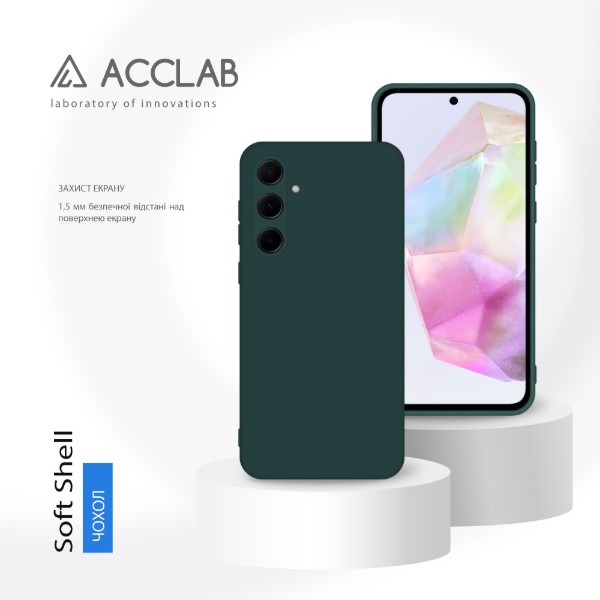 Фото - Чехол для смартфона ACCLAB Silicone Case for Samsung Galaxy A35 Dark Green (1283126601941)