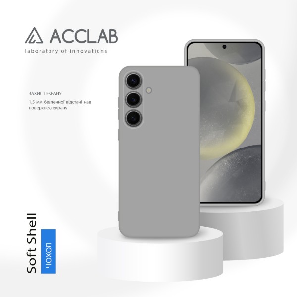 Фото - Чехол для смартфона ACCLAB Silicone Case for Samsung Galaxy S24 Plus Gray (1283126602092)