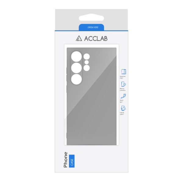 Фото - Чохол для смартфону ACCLAB Silicone Case for Samsung Galaxy S24 Ultra Gray (1283126602139