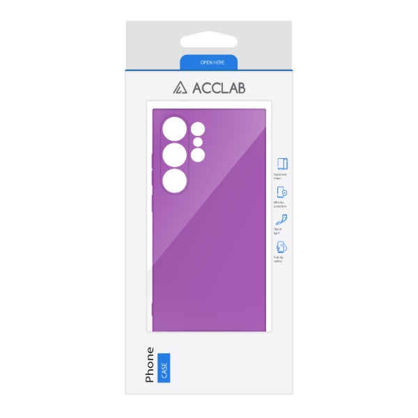 Фото - Чохол для смартфону ACCLAB Silicone Case for Samsung Galaxy S24 Ultra Purple (1283126602146)