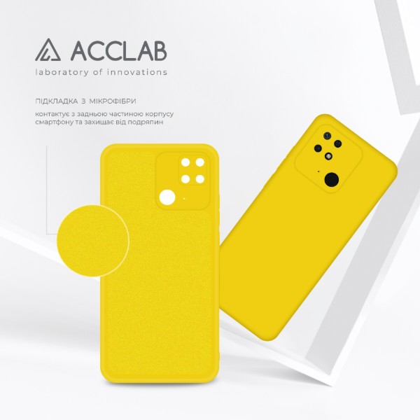 Фото - Чохол для смартфону ACCLAB Silicone Case for Xiaomi Redmi 10C Yellow (1283126602290)