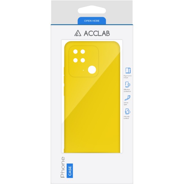 Фото - Чохол для смартфону ACCLAB Silicone Case for Xiaomi Redmi 10C Yellow (1283126602290)