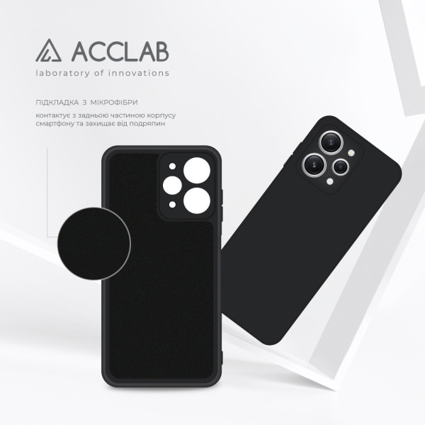 Фото - Чохол для смартфону ACCLAB Silicone Case for Xiaomi Redmi 12 Black (1283126602368)