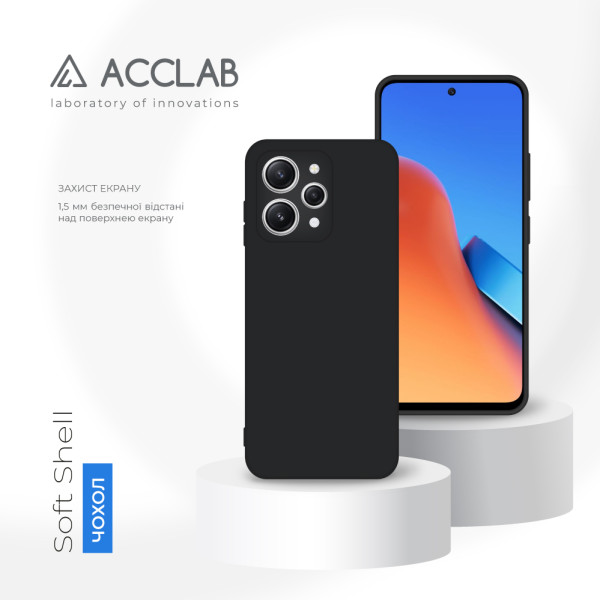 Фото - Чохол для смартфону ACCLAB Silicone Case for Xiaomi Redmi 12 Black (1283126602368)
