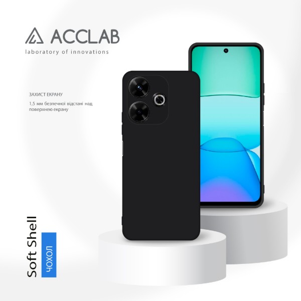 Фото - Чехол для смартфона ACCLAB Silicone Case for Xiaomi Redmi 13 Black (1283126602450)