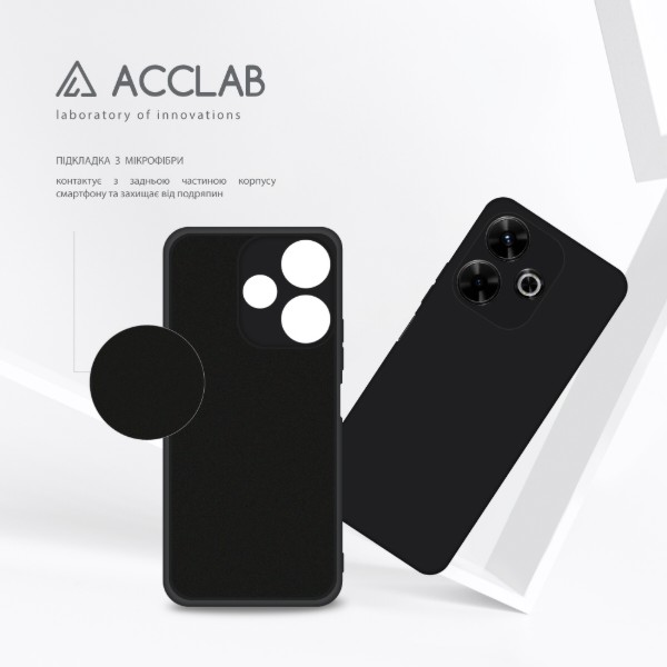 Фото - Чехол для смартфона ACCLAB Silicone Case for Xiaomi Redmi 13 Black (1283126602450)