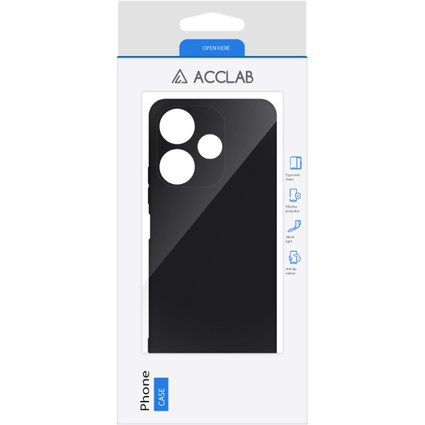 Фото - Чехол для смартфона ACCLAB Silicone Case for Xiaomi Redmi 13 Black (1283126602450)