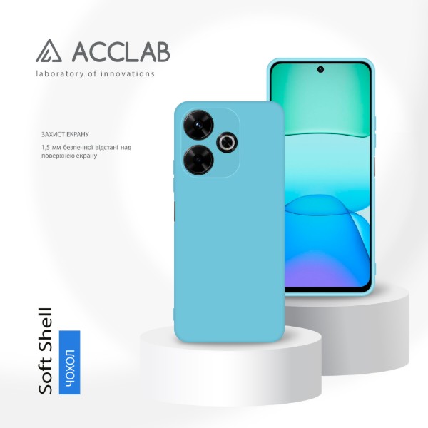 Фото - Чохол для смартфону ACCLAB Silicone Case for Xiaomi Redmi 13 Blue (1283126602412)