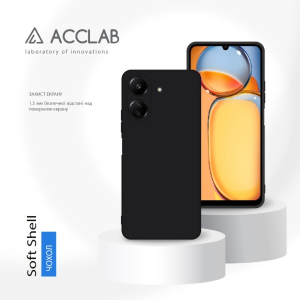 Фото - Чохол для смартфону ACCLAB Silicone Case for Xiaomi Redmi 13C 4G Black (1283126602511)