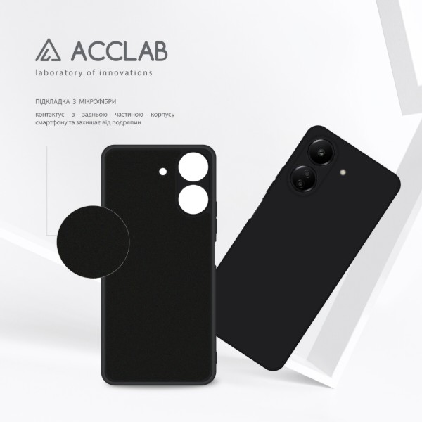 Фото - Чохол для смартфону ACCLAB Silicone Case for Xiaomi Redmi 13C 4G Black (1283126602511)