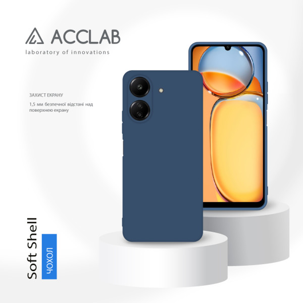 Фото - Чохол для смартфону ACCLAB Silicone Case for Xiaomi Redmi 13C 4G Blue (1283126602498)