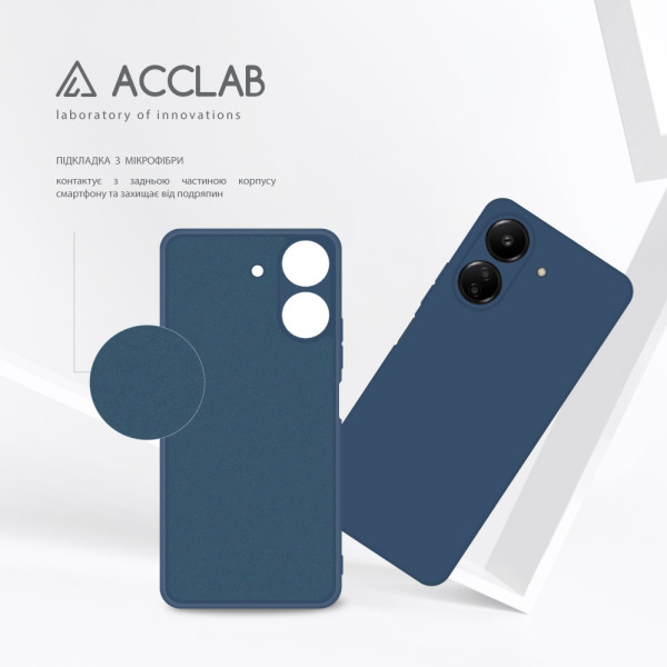 Фото - Чохол для смартфону ACCLAB Silicone Case for Xiaomi Redmi 13C 4G Blue (1283126602498)