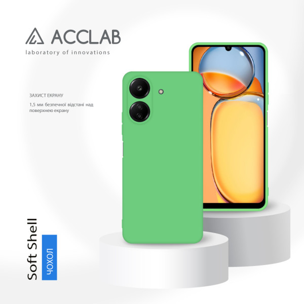 Фото - Чохол для смартфону ACCLAB Silicone Case for Xiaomi Redmi 13C 4G Mint Green (1283126602481)