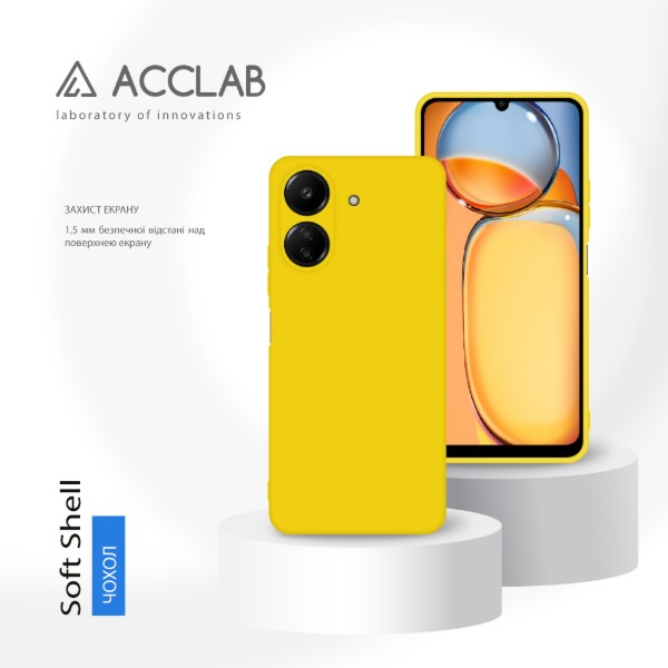 Фото - Чохол для смартфону ACCLAB Silicone Case for Xiaomi Redmi 13C 4G Yellow (1283126602474)