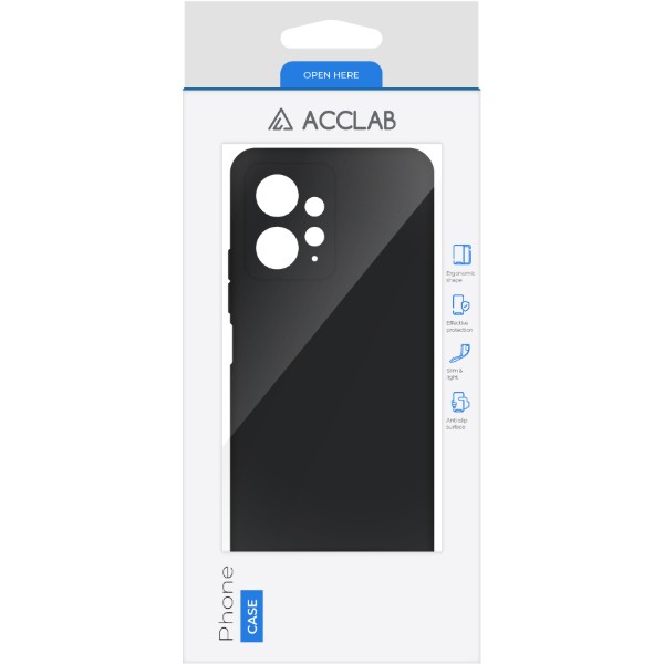 Фото - Чохол для смартфону ACCLAB Silicone Case for Xiaomi Redmi Note 12 Black (1283126602726)