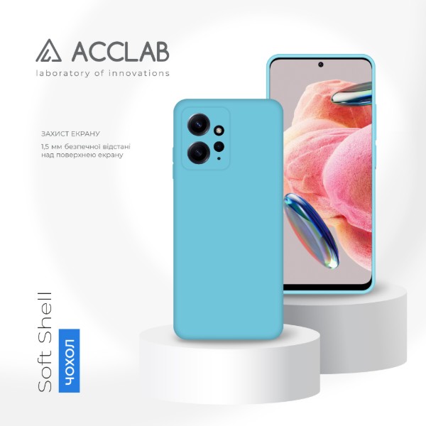 Фото - Чохол для смартфону ACCLAB Silicone Case for Xiaomi Redmi Note 12 Blue (1283126602696)