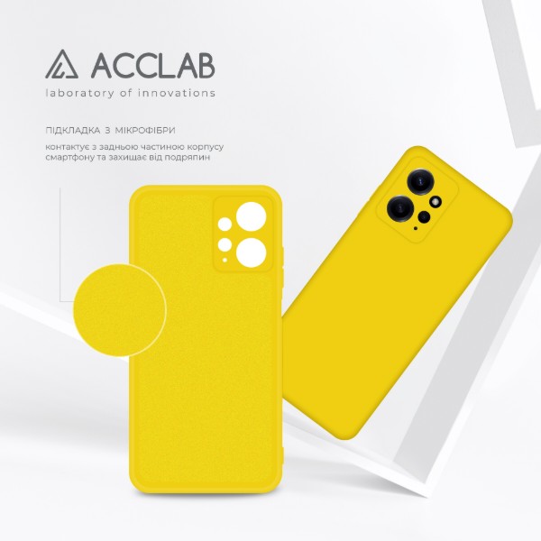 Фото - Чохол для смартфону ACCLAB Silicone Case for Xiaomi Redmi Note 12 Yellow (1283126602702)