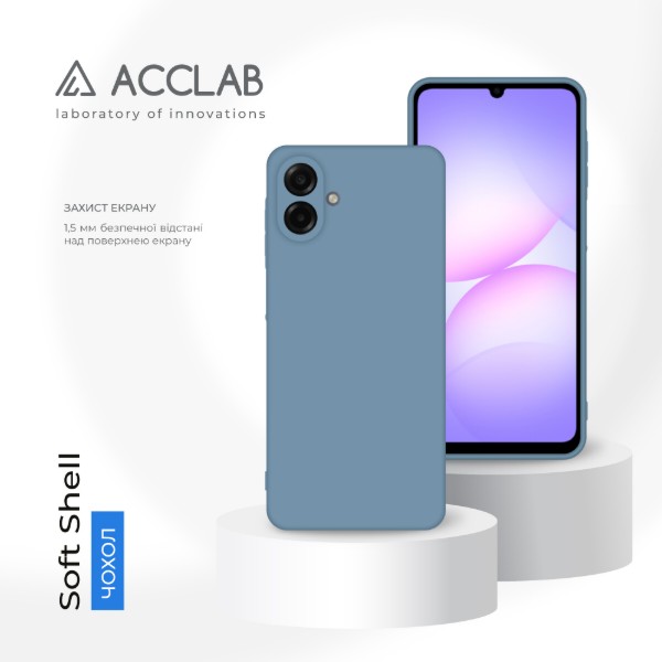Фото - Чохол для смартфону ACCLAB SoftShell for Samsung Galaxy A07 Blue (1283126626456)