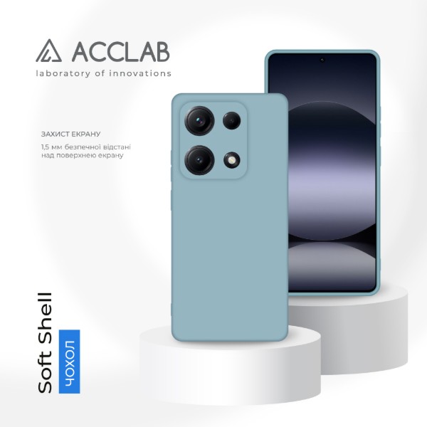 Фото - Чохол для смартфону ACCLAB SoftShell for Xiaomi Redmi Note 14S 4G Blue (1283126626555)