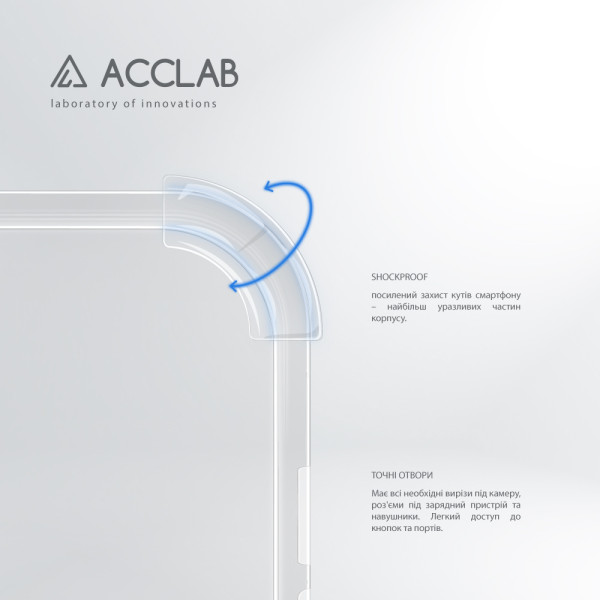 Фото - Чехол для смартфона ACCLAB TPU Shockproof for Samsung Galaxy A16 Light (1283126611018)