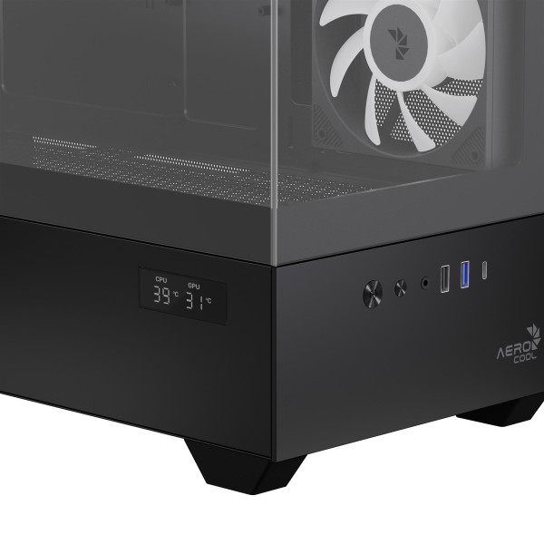 Фото - Корпус AEROCOOL P300D Digi-G-BK-v1 Black (ACCS-PN05033.11)