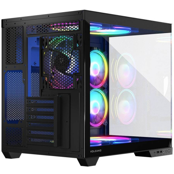Фото - Корпус Modecom VOLCANO PANORAMA APEX ARGB 5F MIDI GREY без БЖ ATX (AT-PANORAMA-5F-ARGB-10-00)