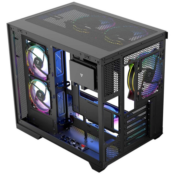 Фото - Корпус Modecom VOLCANO PANORAMA APEX ARGB 5F MIDI GREY без БЖ ATX (AT-PANORAMA-5F-ARGB-10-00)