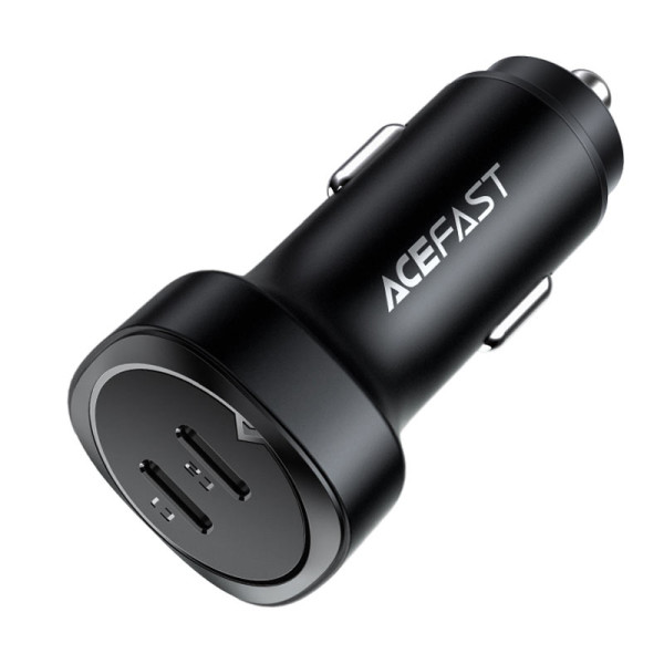 Фото - Автомобільний зарядний пристрій AceFast B2 72W dual USB-C (6974316280361)