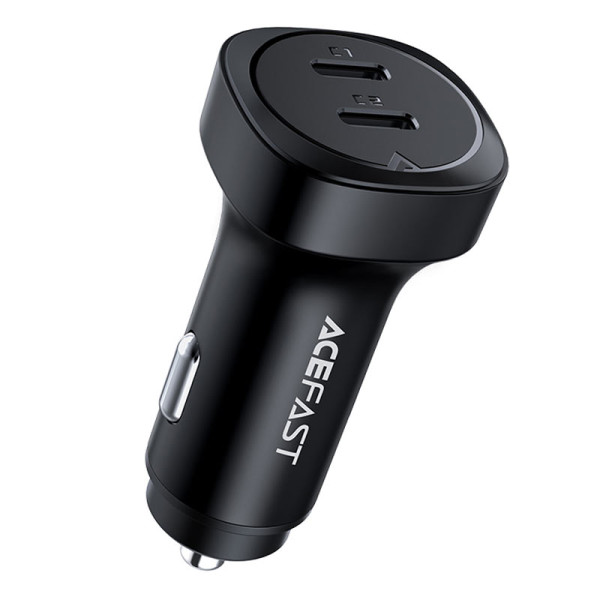 Фото - Автомобільний зарядний пристрій AceFast B2 72W dual USB-C (6974316280361)