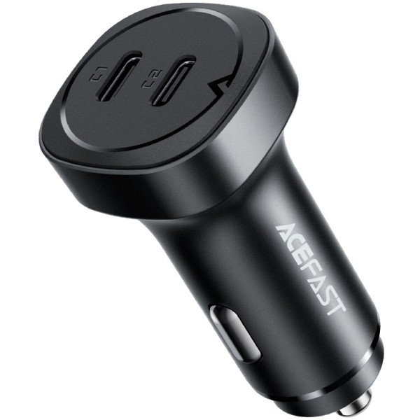 Фото - Автомобільний зарядний пристрій AceFast B2 72W dual USB-C (6974316280361)